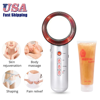 3 in 1 Cavitation Ultrasonic Machine Weight Loss Microcurrent EMS Body Slimming Massager Fat Burner Cream Gel