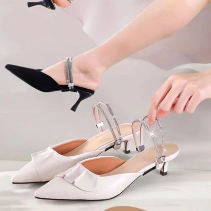 Women Shoelaces Free Triangle Bundle High Heels Adjustable Shoe Belt Ankle Holding Loose Anti-Skid Bundle Laces Tie Straps Band