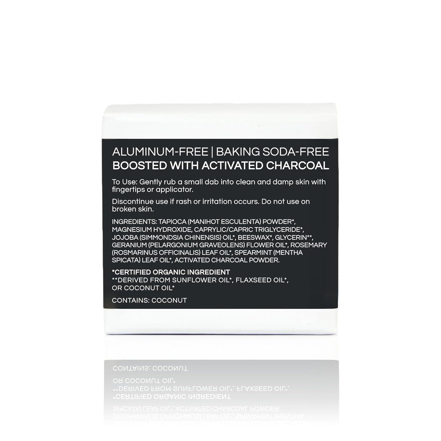 All Natural Deodorant Cream, Aluminum Free Deodorant for Women or Men, 2.4 Ounce - Activated Charcoal