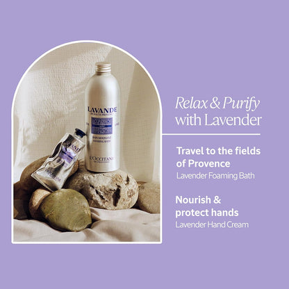 Foaming Bath: Relaxing Lavender, Comforting Shea, Beautifying Almond Milk, Citrusy Verbena, Cleansing Bubble Bath, 16.9 Fl. Oz