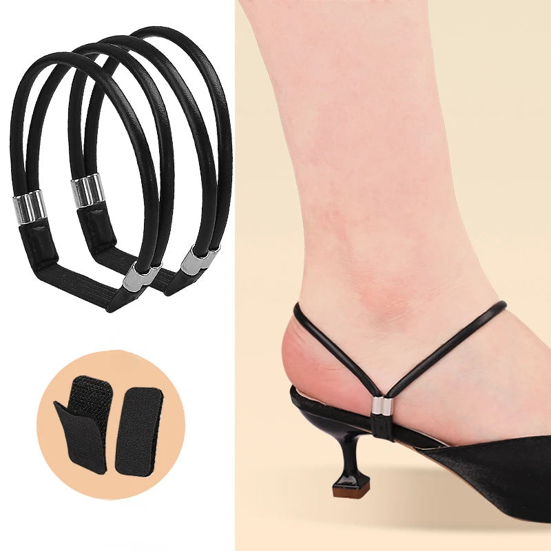 Women Shoelaces Free Triangle Bundle High Heels Adjustable Shoe Belt Ankle Holding Loose Anti-Skid Bundle Laces Tie Straps Band