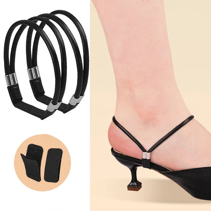Women Shoelaces Free Triangle Bundle High Heels Adjustable Shoe Belt Ankle Holding Loose Anti-Skid Bundle Laces Tie Straps Band