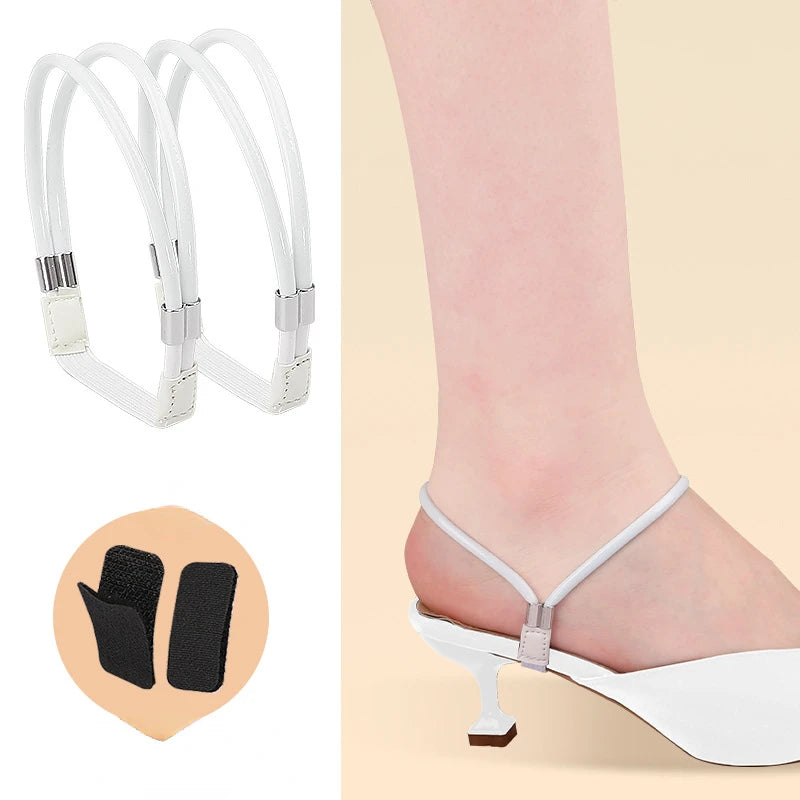 Women Shoelaces Free Triangle Bundle High Heels Adjustable Shoe Belt Ankle Holding Loose Anti-Skid Bundle Laces Tie Straps Band
