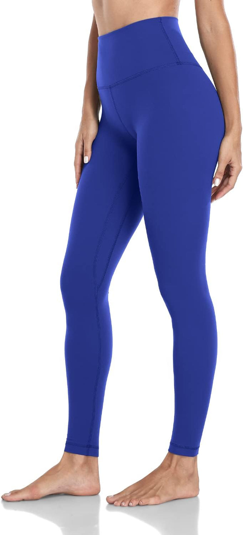 Essential Leggings, High Waisted Compression Workout Soft Pants Athletic Yoga Pants 28"